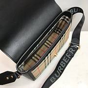 Burberry Medium Vintage Black Check Note Shoulder Bag - 25x18x8.5cm - 3