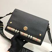 Burberry Medium Vintage Black Check Note Shoulder Bag - 25x18x8.5cm - 2