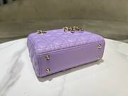 Dior Lady Small ABC Purple - 20x17x8cm - 3