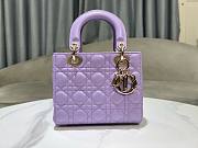 Dior Lady Small ABC Purple - 20x17x8cm - 5