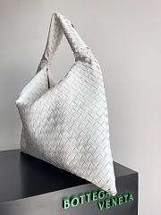 Bottega Veneta Hop large intrecciato leather white tote - 24x54x13cm - 4