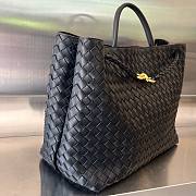 Bottega Veneta Andiamo embellished intrecciato leather black tote - 43x33x20cm - 4