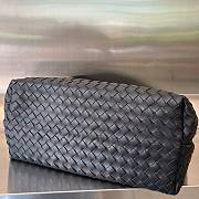 Bottega Veneta Andiamo embellished intrecciato leather black tote - 43x33x20cm - 3