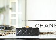 	 Chanel Kelly 23K Mini Black Bag - 8.5x12.5x4cm - 6