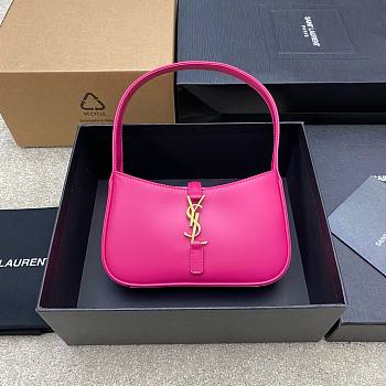 YSL Le 5 A 7 Mini Shoulder Bag in Pink - 19x11.5x4.5cm