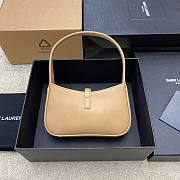 YSL Le 5 A 7 Mini Shoulder Bag in Beige - 19x11.5x4.5cm - 2