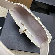 YSL Le 5 A 7 Mini Shoulder Bag in White - 19x11.5x4.5cm - 6