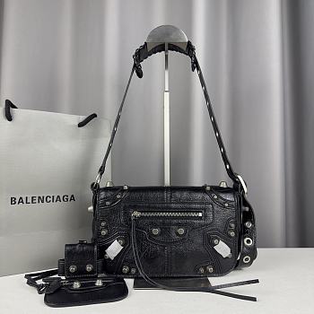 Balenciaga Le Cagole XS Black Shoulder Bag - 24x14x5cm