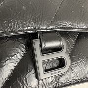 Balenciaga Hourglass Crush Black Bag - 40x15x11cm - 2