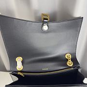 Balenciaga Hourglass Crush Black Bag Gold Chain - 40x15x11cm - 3