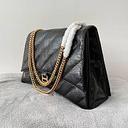 	 Balenciaga Hourglass Crush Black Bag Gold Chain 02 - 40x15x11cm - 6