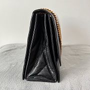 	 Balenciaga Hourglass Crush Black Bag Gold Chain 02 - 40x15x11cm - 4