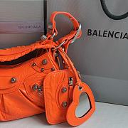 	 Balenciaga Le Cagole Small In Orange Leather - 26x16x10cm - 3