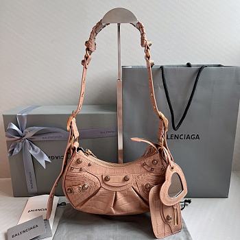 	 Balenciaga Le Cagole Small In Beige Leather - 26x16x10cm