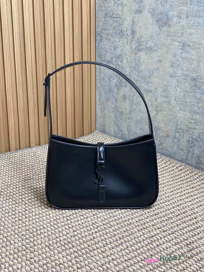 YSL Le 5 A 7 All Black Shoulder Bag - 23x16x6.5cm - 1