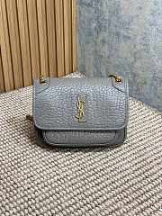 	 YSL Niki Grey Shoulder Bag - 22×16×12cm - 1