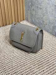 	 YSL Niki Grey Shoulder Bag - 22×16×12cm - 6