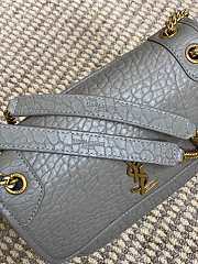 	 YSL Niki Grey Shoulder Bag - 22×16×12cm - 2