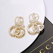 Gucci GG Diamond and Pearl Earrings - 3