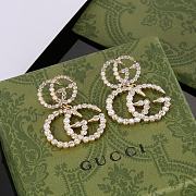 Gucci GG Diamond and Pearl Earrings - 2