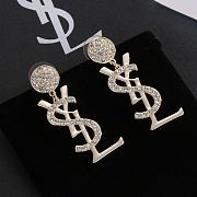 YSL Logo Earrings - 1