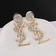 YSL Logo Earrings - 6