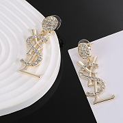 YSL Logo Earrings - 5