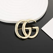 Gucci GG Gold Brooch - 5