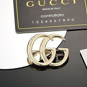 Gucci GG Gold Brooch - 4