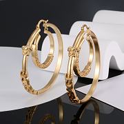 Versace Hoop Gold Earrings - 1