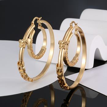 Versace Hoop Gold Earrings