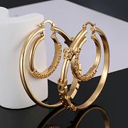 Versace Hoop Gold Earrings - 5