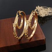 Versace Hoop Gold Earrings - 3