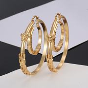 Versace Hoop Gold Earrings - 2