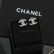 Chanel Black & Diamond CC Earrings - 1