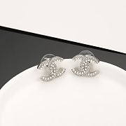 Chanel Black & Diamond CC Earrings - 4