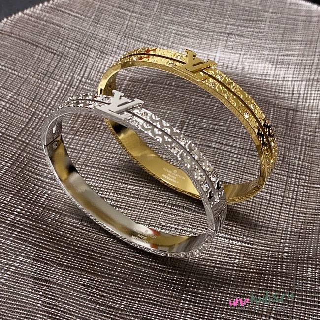 	 Louis Vuitton Bangle Gold Double Bracelet  - 1