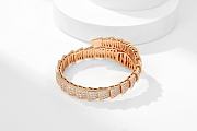 Bvlgari Gold and Diamond Serpenti Viper Bracelet - 6