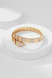 	 Bvlgari Gold and Diamond Serpenti Viper Bracelet 02 - 1