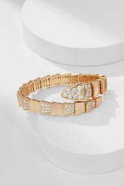 	 Bvlgari Gold and Diamond Serpenti Viper Bracelet 02 - 2