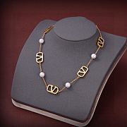 Valentino Vlogo Pearl Necklace - 1
