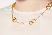 Valentino Vlogo Pearl Necklace - 5
