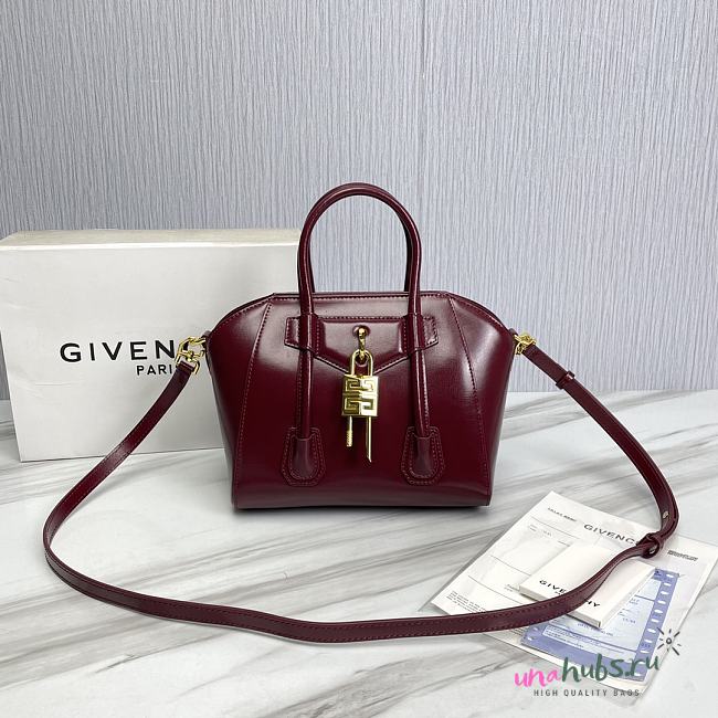 Givenchy Antigona Burgundy Small Bag - 23*27*13CM - 1