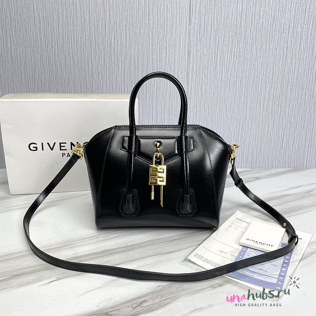 	 Givenchy Antigona Black Gold Hardware Small Bag - 23*27*13CM - 1