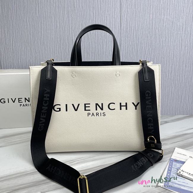 Givenchy Contrast Canvas Logo Tote - 37x13x26CM - 1