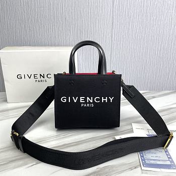 	 Givenchy Contrast Canvas Logo Mini Tote - 19x8x16CM