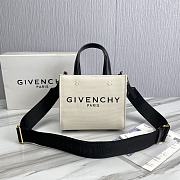 	 Givenchy Contrast Canvas Logo Mini Tote - 19x8x16CM - 2