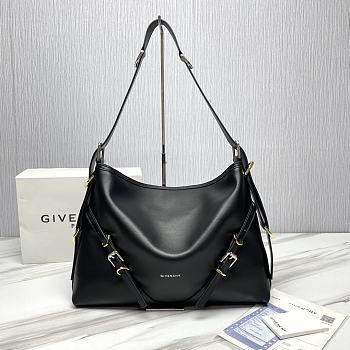 Givenchy Voyou Black Shoulder Bag - 40x27x6.5CM