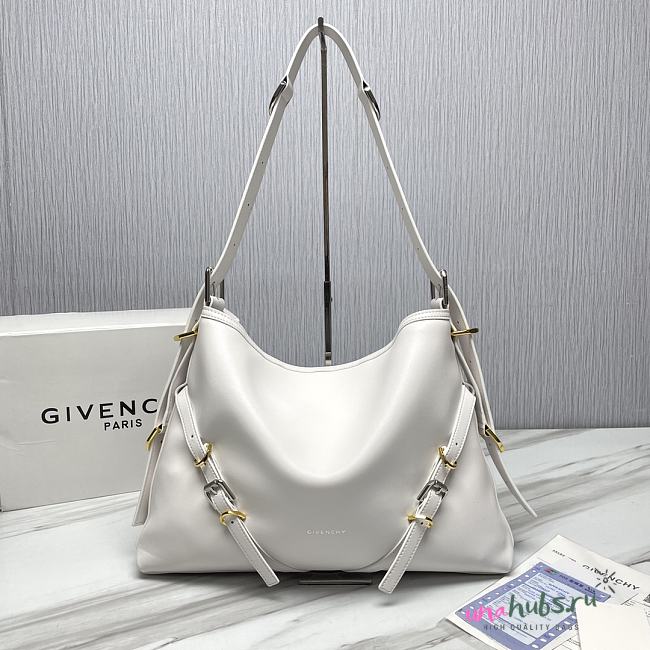 	 Givenchy Voyou White Shoulder Bag - 40x27x6.5CM - 1