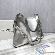 	 Givenchy Voyou Silver Shoulder Bag - 40x27x6.5CM - 3